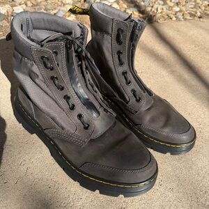 Dr. Martens Combs Jungle Zip Boot, Brown/ Grey, Men’s 11, Women’s 12